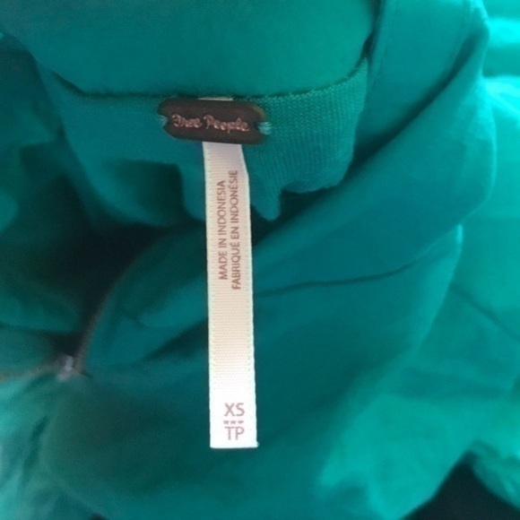 Free people teal wind breaker bomber jacket - Picture 3 of 6